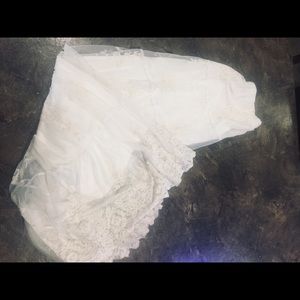 Suzy Shier sz L long lace boho skirt